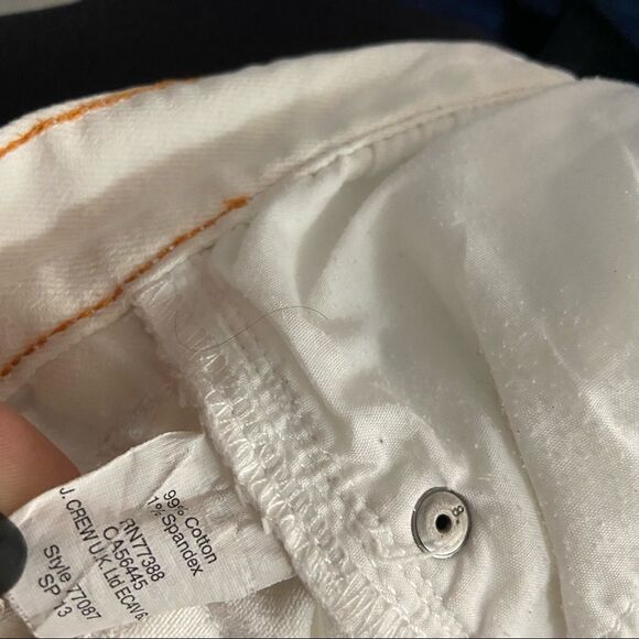 J. Crew Sz 27 White Toothpick Skinny Jeans - Picture 7 of 8